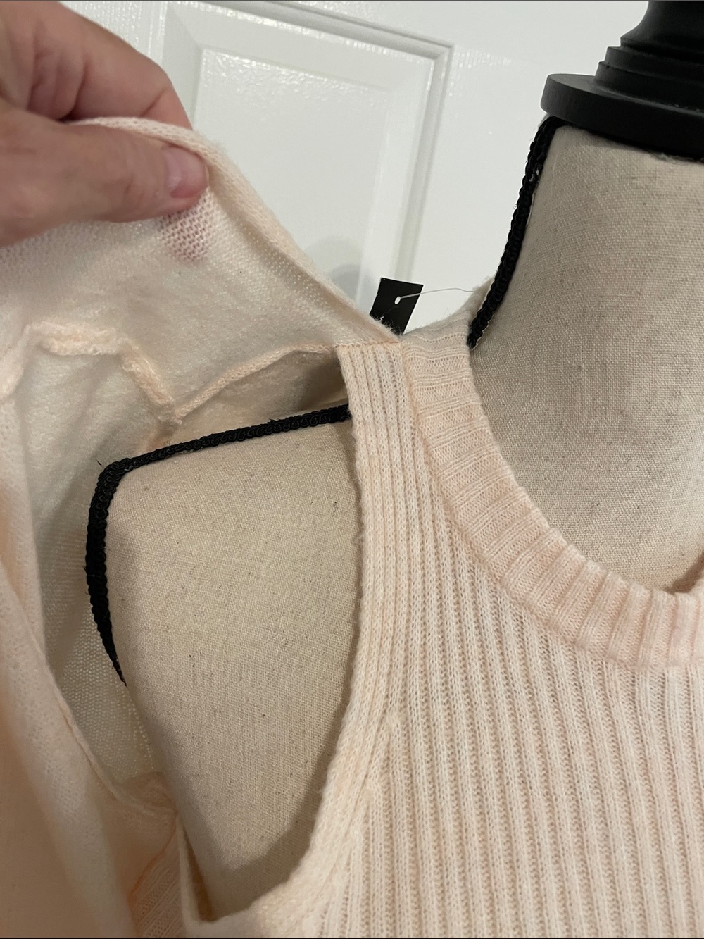 White House Black Market Soft Blush Wrap V-Neck Sweater - Picture 8 of 12